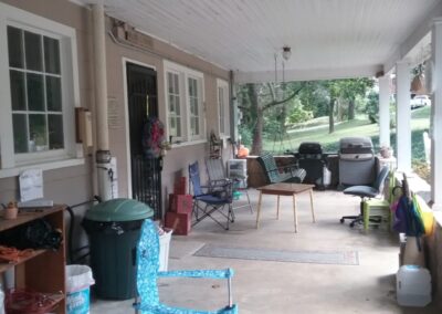 The awesome back porch!